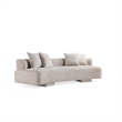 Manhattan Comfort Verandah XL Sofa with Solid Wood Frame in Beige