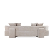 Manhattan Comfort Verandah XL Sofa with Solid Wood Frame in Beige