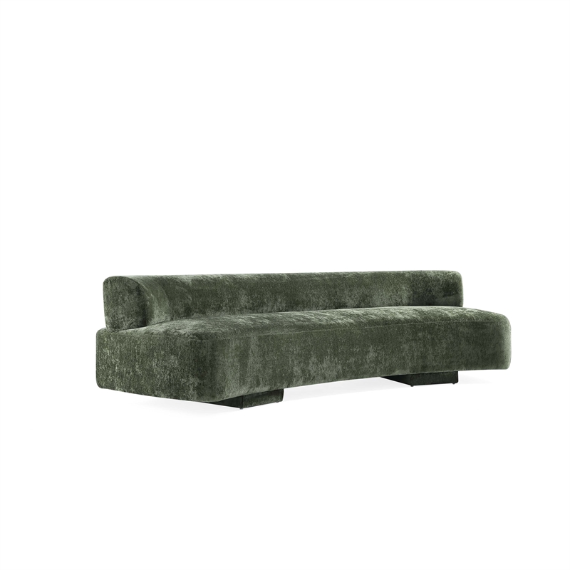 Manhattan Comfort Verandah XL Sofa with Solid Wood Frame in Olive Green