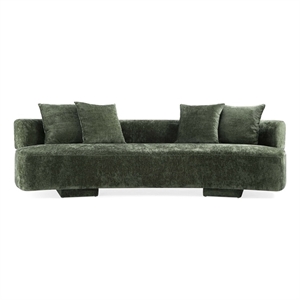 Manhattan Comfort Verandah XL Sofa with Solid Wood Frame in Olive Green