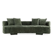 Manhattan Comfort Verandah XL Sofa with Solid Wood Frame in Olive Green