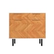 Manhattan Comfort Liam Sideboard made from Engineered Wood in White & Wood