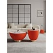 Anderson Coffee Table End Table 1.0 and End Table 2.0 in Orange - Set of 3