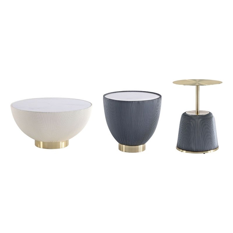 Anderson Coffee Table End Table 1.0 and End Table 2.0 in Multi-Color - Set of 3