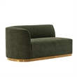 Manhattan Comfort Daria Sofa with Solid Wood Frame in Olive Green