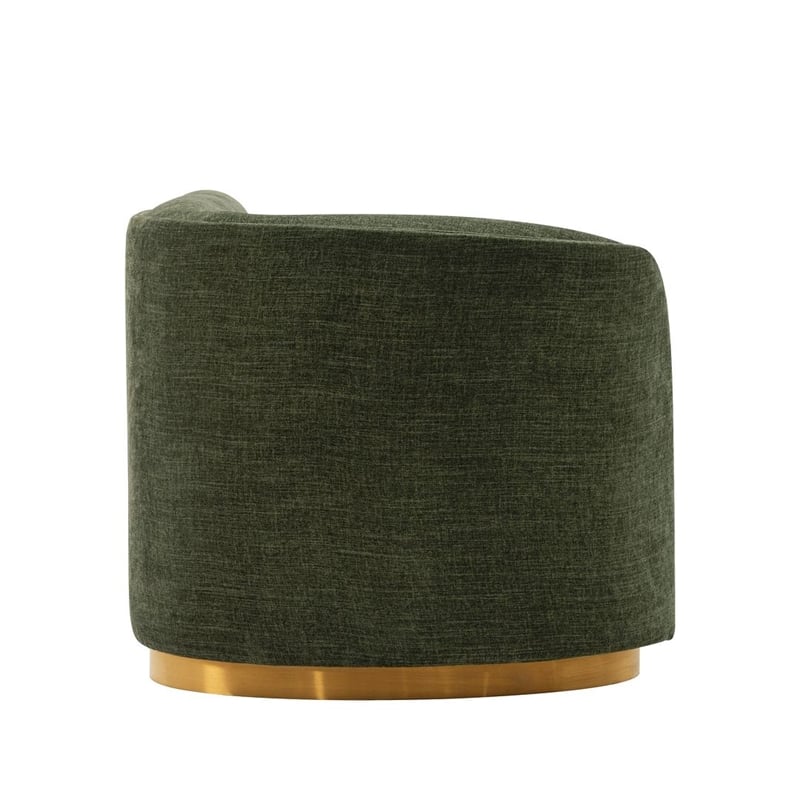 Manhattan Comfort Daria Sofa with Solid Wood Frame in Olive Green