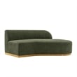 Manhattan Comfort Daria Sofa with Solid Wood Frame in Olive Green