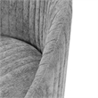 Manhattan Comfort Leela Solid Wood Frame Swivel Accent Chair in Gray