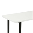 Manhattan Comfort Celine Side Table Console from Engineered Wood in White/Black