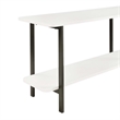 Manhattan Comfort Celine Side Table Console from Engineered Wood in White/Black