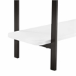 Manhattan Comfort Celine Side Table Console from Engineered Wood in White/Black