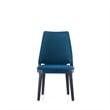 Manhattan Comfort Kara Dining Side Chair from Solid Wood in Blue- Set of 2