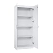 Manhattan Comfort Hopkins Storage Closet 3.0 from Engineered Wood in White