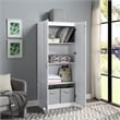 Manhattan Comfort Hopkins Storage Closet 3.0 from Engineered Wood in White