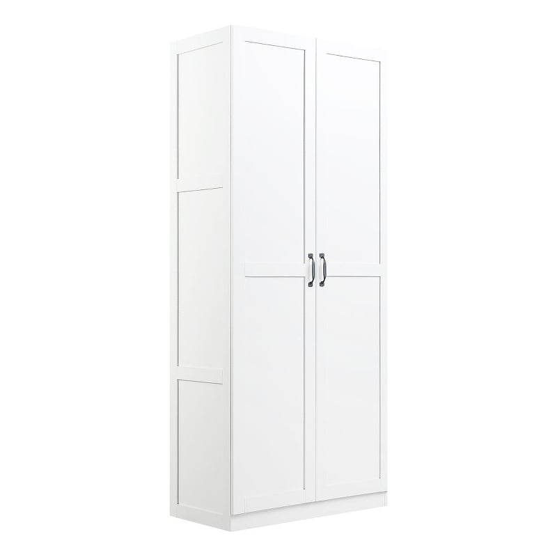 Manhattan Comfort Hopkins Storage Closet 3.0 from Engineered Wood in White