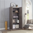 Manhattan Comfort Hopkins Storage Closet 3.0 from Engineered Wood in Gray