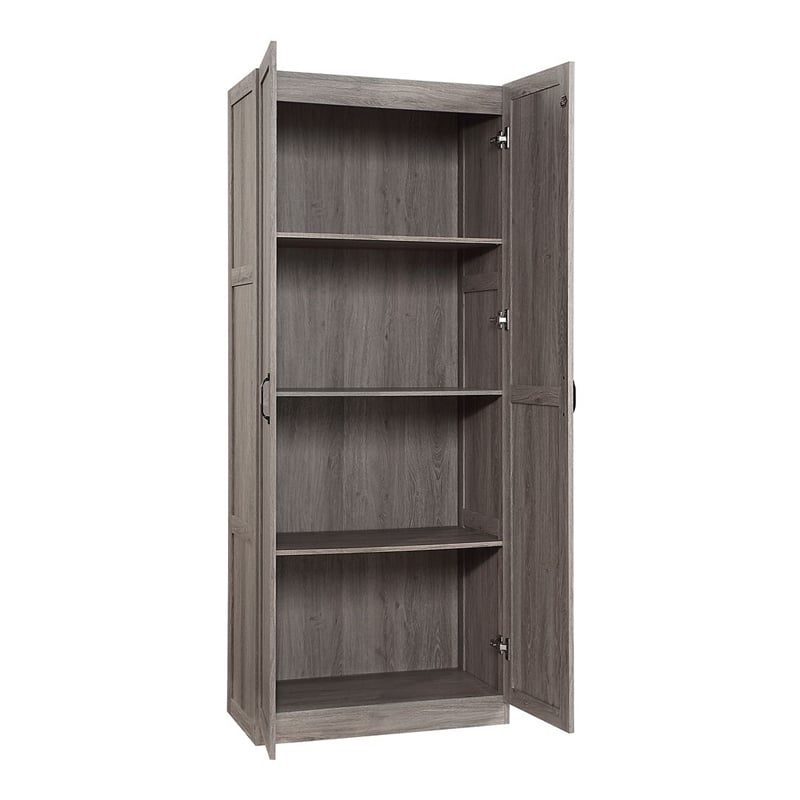Manhattan Comfort Hopkins Storage Closet 3.0 from Engineered Wood in Gray