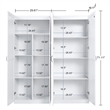Hopkins Storage Closet 4.0 from Engineered Wood in White - Set of 2