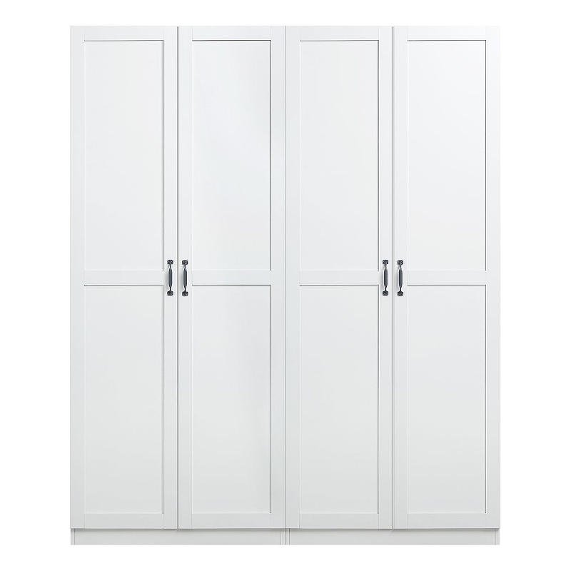 Hopkins Storage Closet 4.0 from Engineered Wood in White - Set of 2