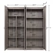 Hopkins Storage Closet 4.0 from Engineered Wood in Gray - Set of 2