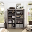 Hopkins Storage Closet 4.0 from Engineered Wood in Gray - Set of 2