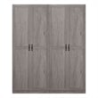 Hopkins Storage Closet 4.0 from Engineered Wood in Gray - Set of 2