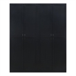 Hopkins Storage Closet 4.0 from Engineered Wood in Black - Set of 2