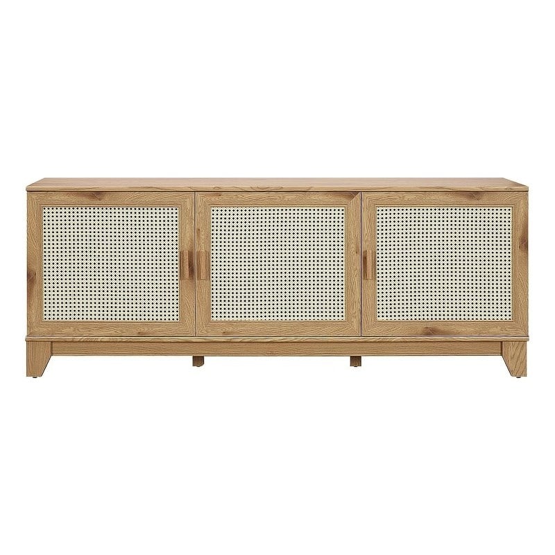 Manhattan Comfort Sheridan TV Stand from Engineered Wood in Natural