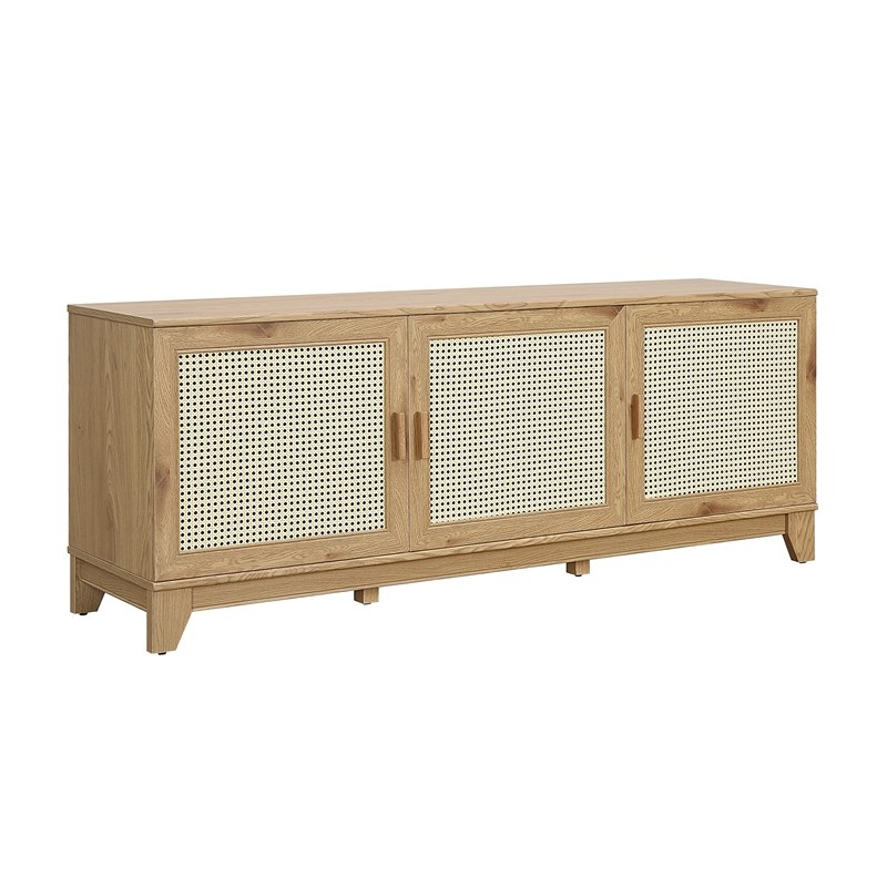 Manhattan Comfort Sheridan TV Stand from Engineered Wood in Natural