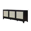 Manhattan Comfort Sheridan TV Stand from Engineered Wood in Black