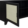 Manhattan Comfort Sheridan TV Stand from Engineered Wood in Black