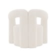 Manhattan Comfort Darian Boucle Accent Chair from Solid Wood in Cream (Set of 2)