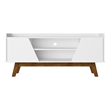 Manhattan Comfort Marcus 53.14 TV Stand from Engineered Wood in White