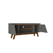 Manhattan Comfort Marcus 53.14 TV Stand from Engineered Wood in Gray