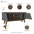 Manhattan Comfort Marcus 53.14 TV Stand from Engineered Wood in Gray