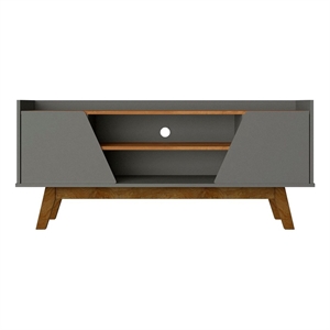 Manhattan Comfort Marcus 53.14 TV Stand from Engineered Wood in Gray