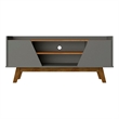 Manhattan Comfort Marcus 53.14 TV Stand from Engineered Wood in Gray