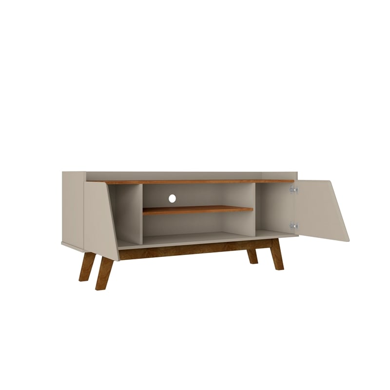 Manhattan Comfort Marcus 53.14 TV Stand from Engineered Wood in Beige