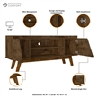 Manhattan Comfort Marcus 53.14 TV Stand from Engineered Wood in Brown