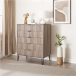 DUMBO 5-Drawer Tall Dresser from Engineered Wood in Gray