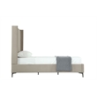 Manhattan Comfort Promenade Twin-Size Bed from Solid Wood in Rustic Taupe