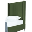 Manhattan Comfort Promenade Twin-Size Bed from Solid Wood in Moss Green