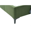 Manhattan Comfort Promenade Twin-Size Bed from Solid Wood in Moss Green