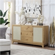 Manhattan Comfort Sheridan Sideboard Cabinet from Engineered Wood in Natural