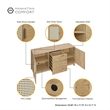 Manhattan Comfort Sheridan Sideboard Cabinet from Engineered Wood in Natural