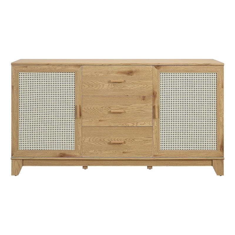 Manhattan Comfort Sheridan Sideboard Cabinet from Engineered Wood in Natural