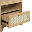 Manhattan Comfort Sheridan Nightstand from Engineered Wood in Natural