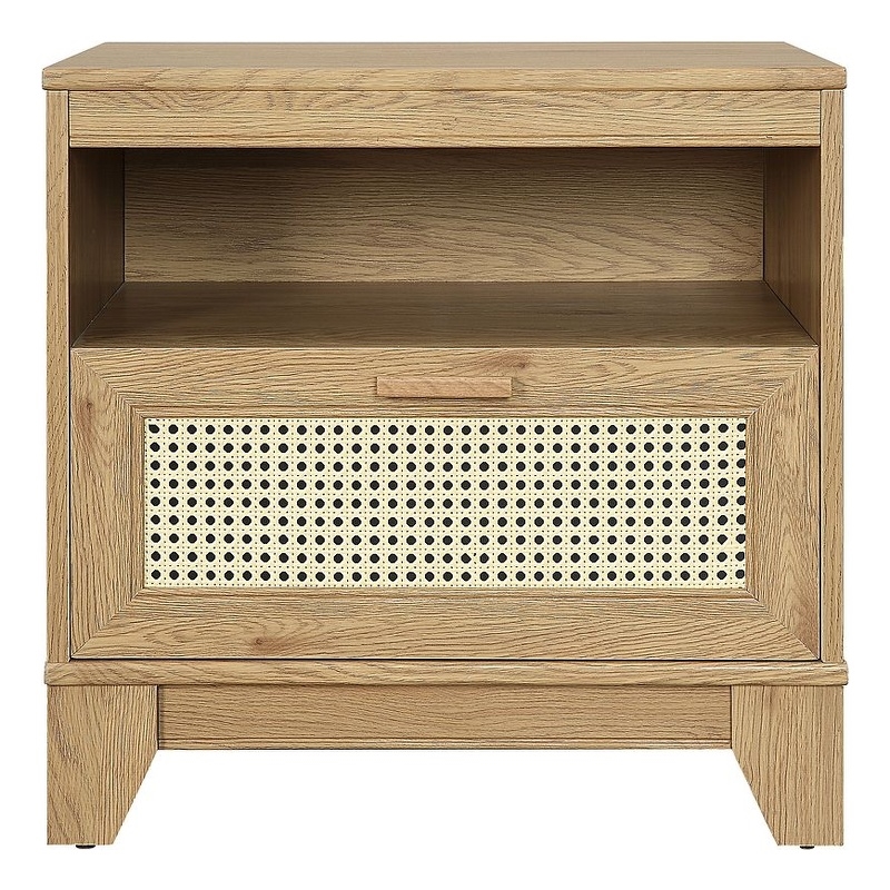 Manhattan Comfort Sheridan Nightstand from Engineered Wood in Natural