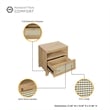 Manhattan Comfort Sheridan Nightstand from Engineered Wood in Natural - Set of 2