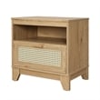 Manhattan Comfort Sheridan Nightstand from Engineered Wood in Natural - Set of 2